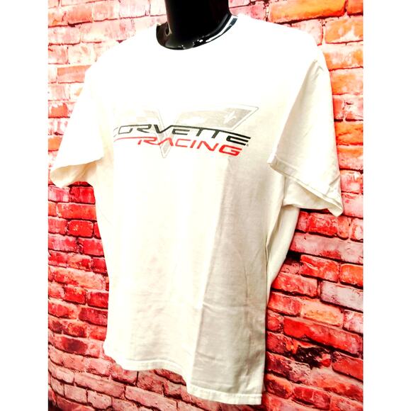 Fruit of the Loom T-Shirt Men's XL White Corvette Racing Graphic Short Sleeve - Picture 6 of 6